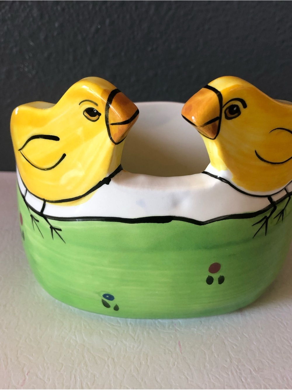 Vintage Andrea West for Sigma "The Tastesetter" Ceramic Chick Bowl Planter